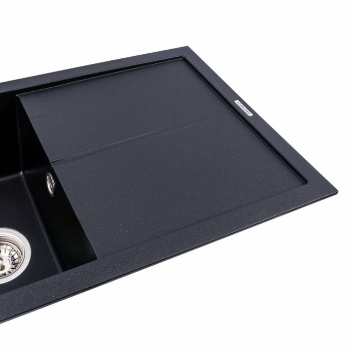 Valeso Solid 7843 black metallic - 78 cm symmetrical rectangular kitchen sink