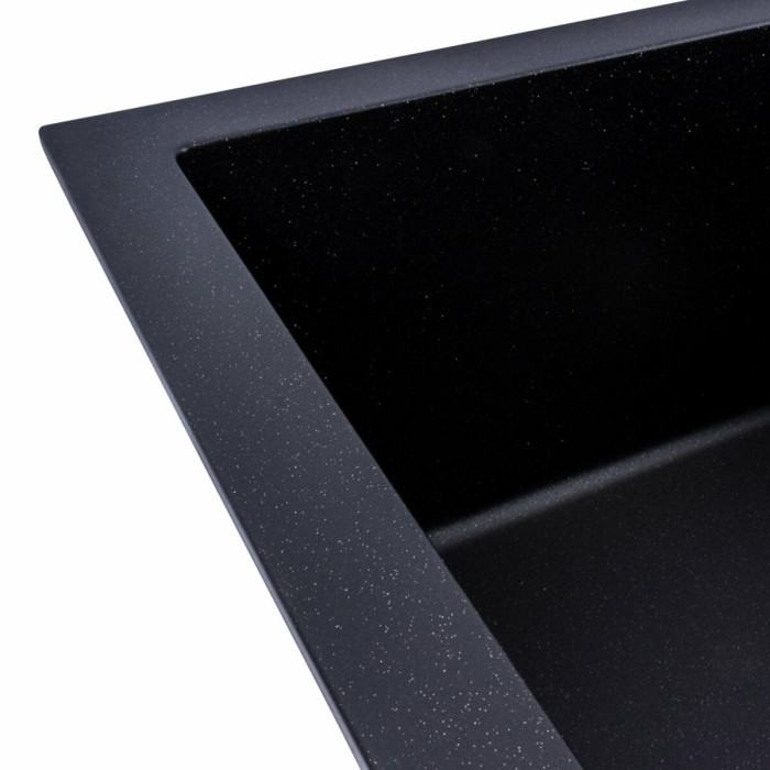 Valeso Solid 7843 black metallic - 78 cm symmetrical rectangular kitchen sink