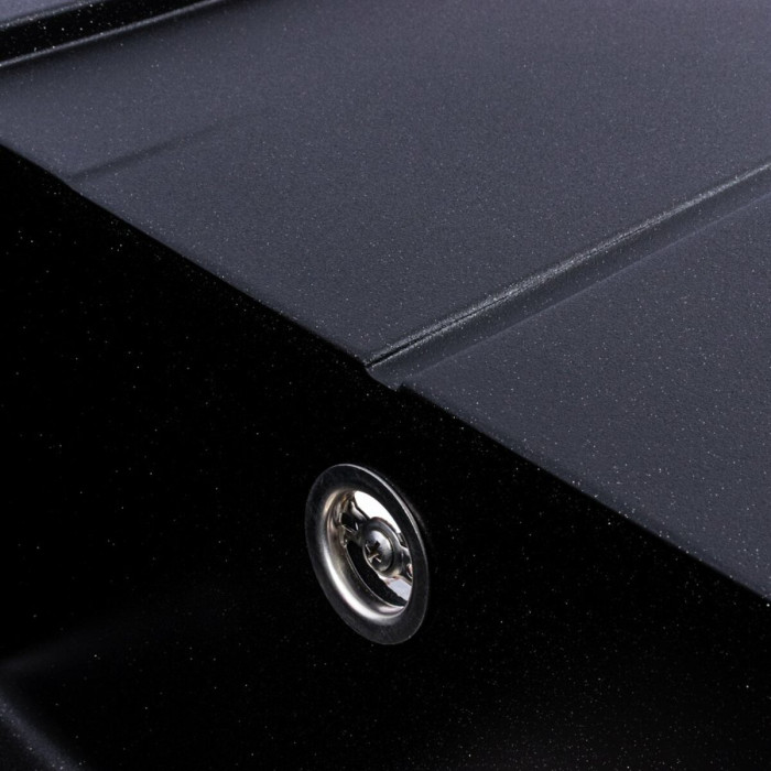 Valeso Solid 7843 black metallic - 78 cm symmetrical rectangular kitchen sink