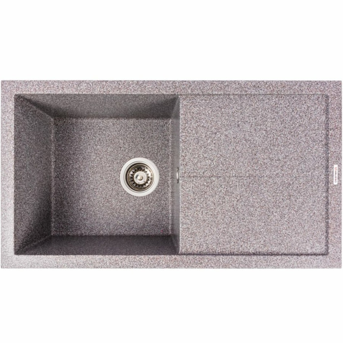 Valeso Solid 7843 mix - 78/43 cm granite matte kitchen sink with wing