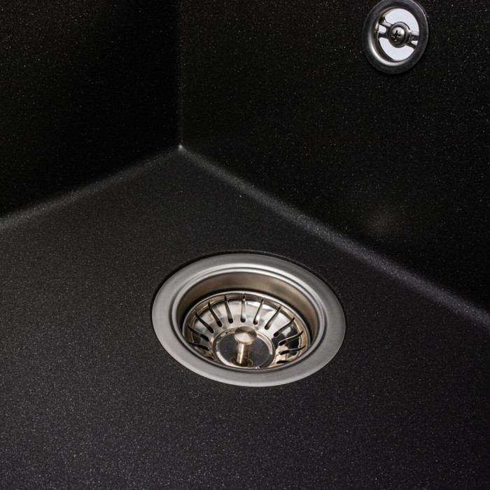 Valeso Solid 7843 morion - 78/43 cm rectangular sink with dish platform