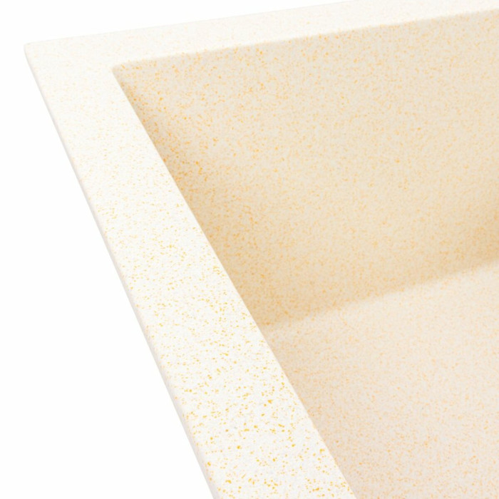 Valeso Solid 7843 sand - 78 cm wide quartz built-in kitchen sink