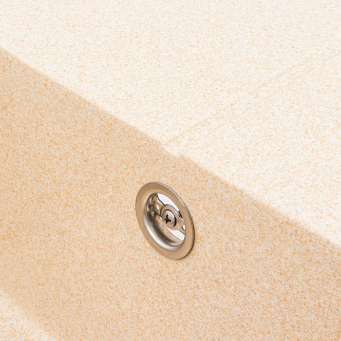 Valeso Solid 7843 safari - 78/43 cm stone inset kitchen sink with pan