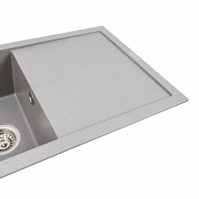 Valeso Solid 7843 gray metallic - 78 cm wide built-in kitchen countertop sink