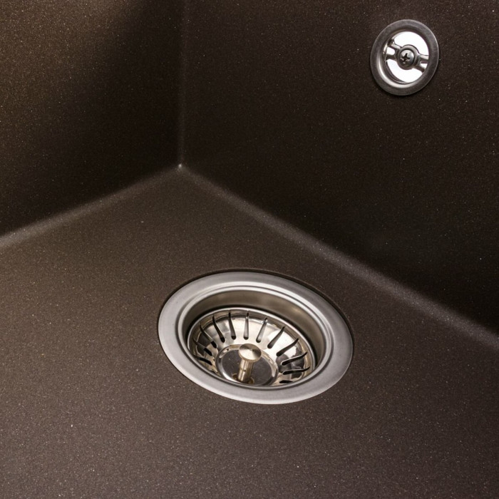 Valeso Solid 7843 dark rock - 78/43 cm built-in kitchen sink