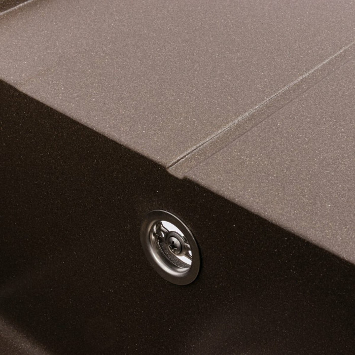Valeso Solid 7843 dark rock - 78/43 cm built-in kitchen sink