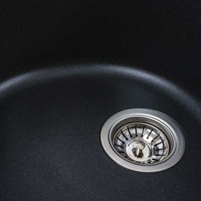 Valeso Soul 6250 morion - 62 cm wide inset kitchen sink, oval shape with wing