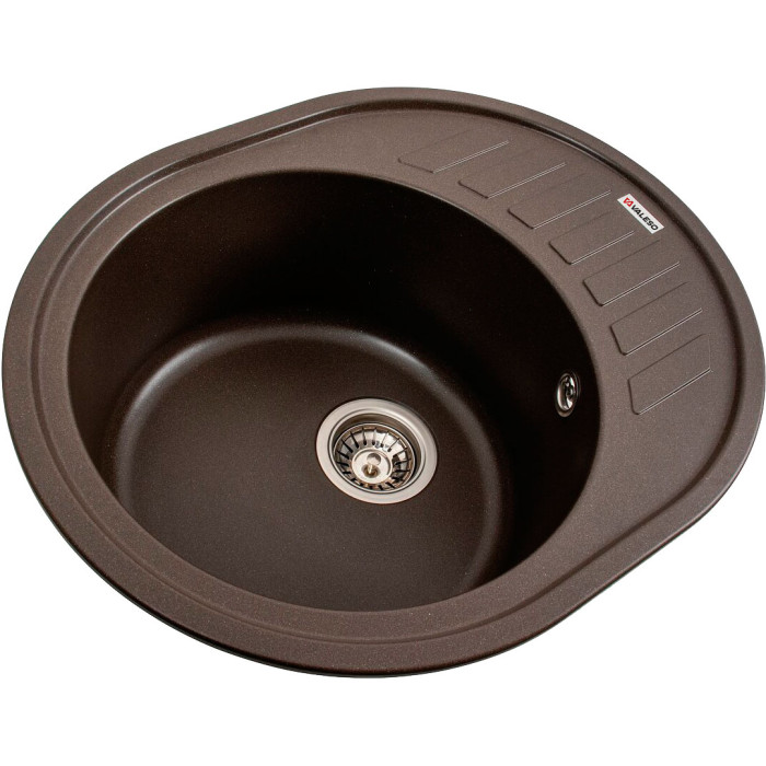 Valeso Soul 6250 dark rock - matte artificial stone; 62/50 cm; inset, for kitchen