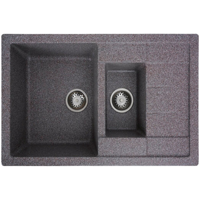 Valeso Toskana 7850W микс - мойка гранитная 78 см с дополнительной чашей для кухни