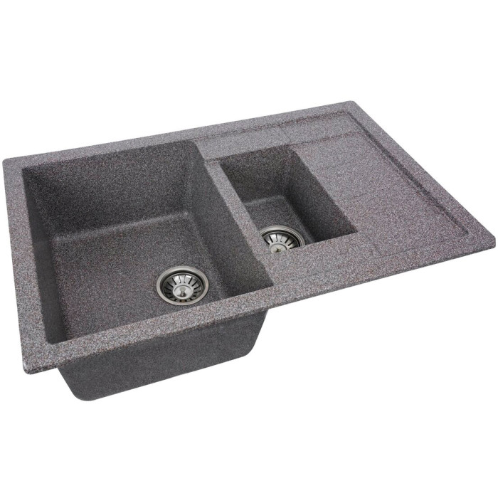 Valeso Toskana 7850W микс - мойка гранитная 78 см с дополнительной чашей для кухни