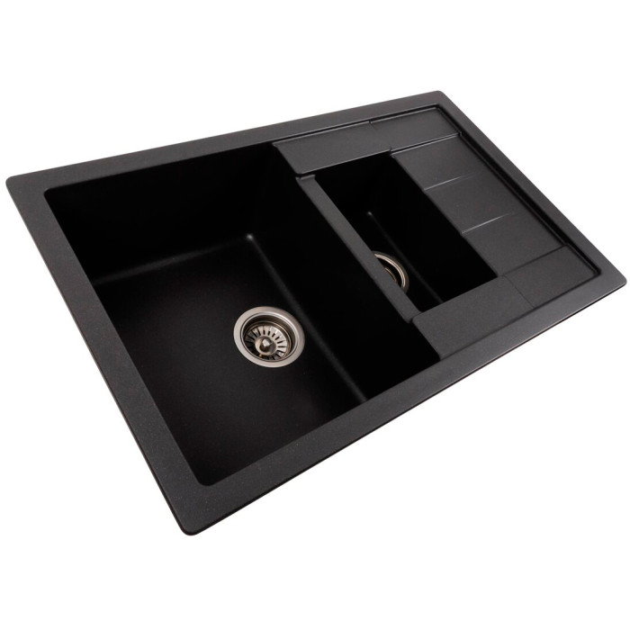 Valeso Toskana 7850W морион - мойка двойная кухонная 78 см с платформой для сушки