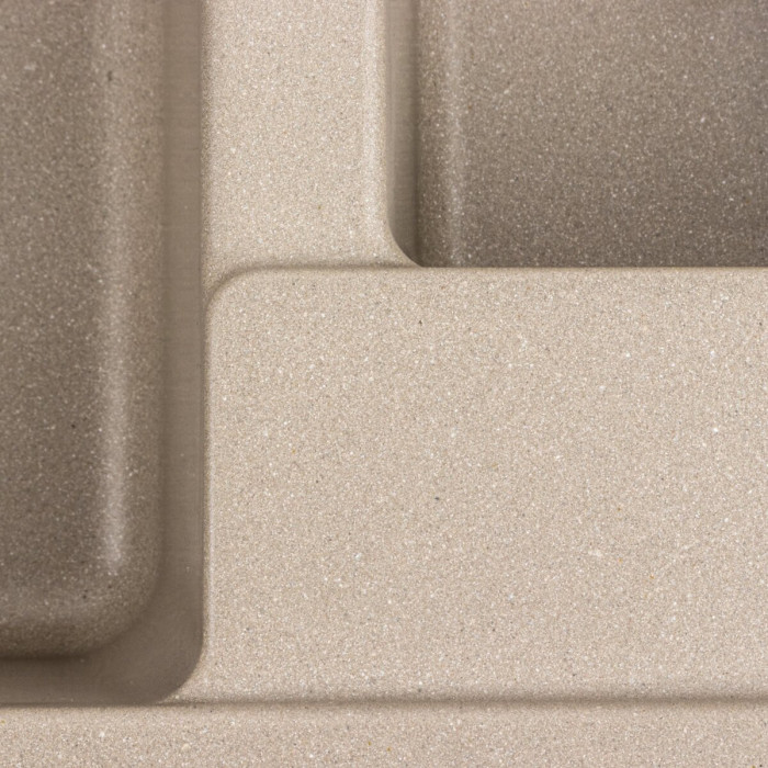 Valeso Toskana 7850W титан - мойка встраиваемая кухонная 78 см на две чаши с сушилкой