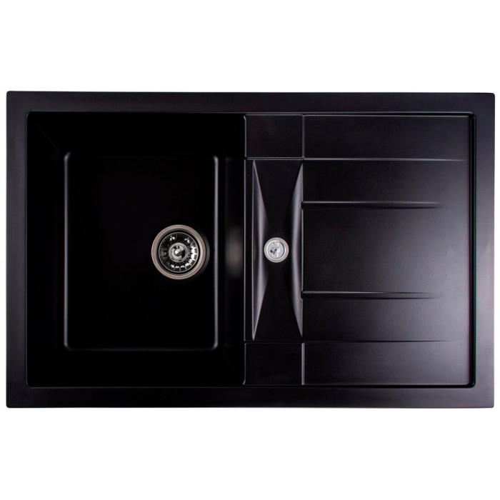 Valeso Troya 7850 Black – 78 cm quartz inset kitchen sink