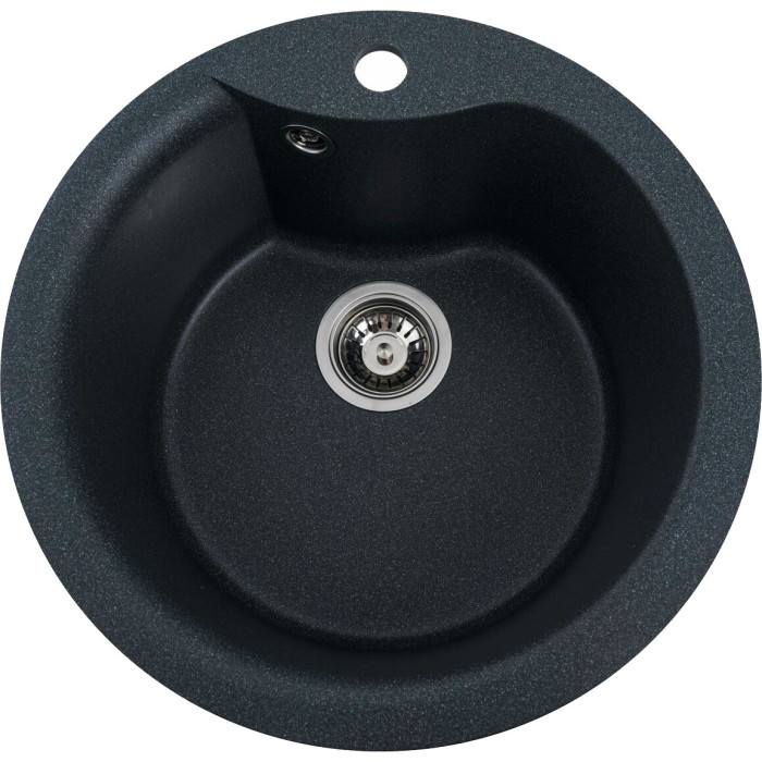 Valeso Turas 480 anthracite - 48 cm diameter inset kitchen sink made of artificial stone