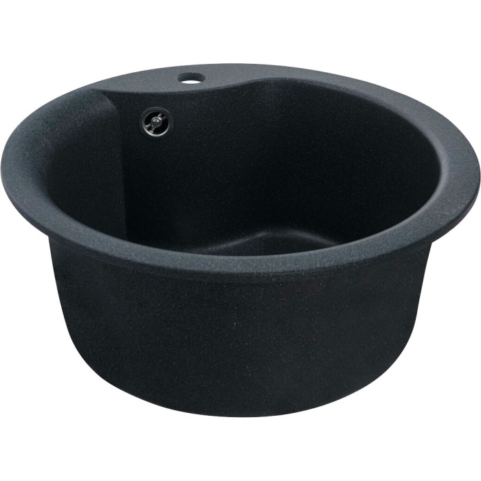 Valeso Turas 480 anthracite - 48 cm diameter inset kitchen sink made of artificial stone