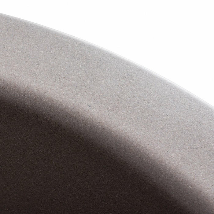 Valeso Turas 480 dune - 48 cm round ceramic granite sink for kitchen countertop