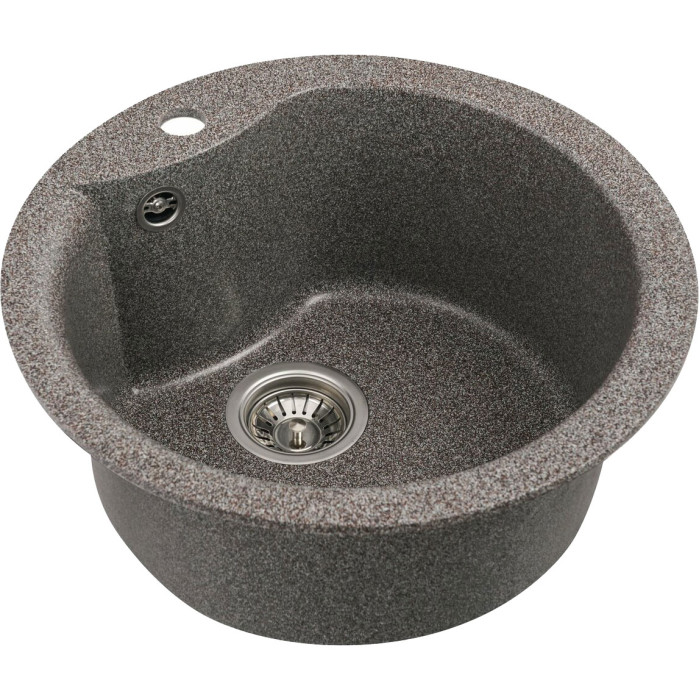 Valeso Turas 480 mix - deep round 48 cm sink for inset countertop installation