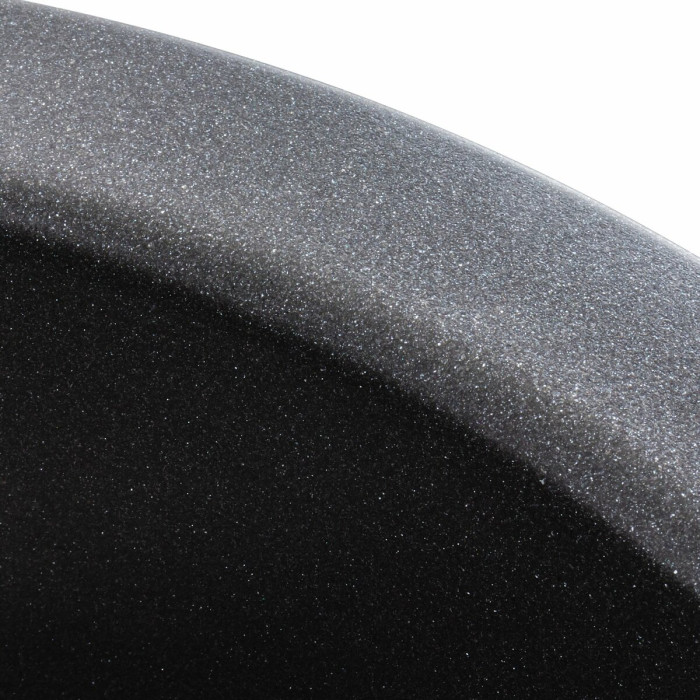 Valeso Turas 480 morion - 48 cm round inset granite kitchen sink, matte