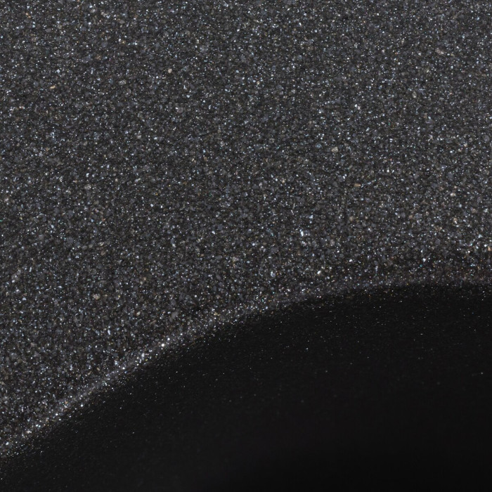 Valeso Turas 480 morion - 48 cm round inset granite kitchen sink, matte