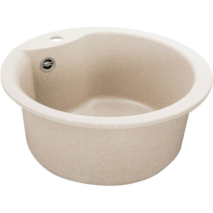 Valeso Turas 480 safari - round sink with 22 cm bowl depth, inset installation for kitchen