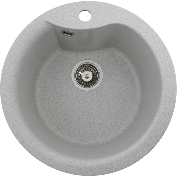 Valeso Turas 480 topaz - built-in quartz kitchen sink; round, 48 cm diameter