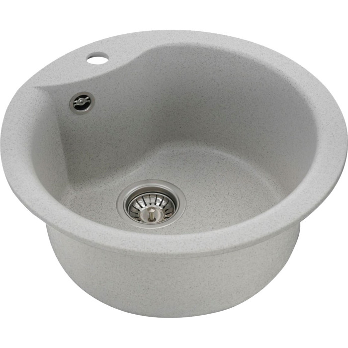 Valeso Turas 480 topaz - built-in quartz kitchen sink; round, 48 cm diameter