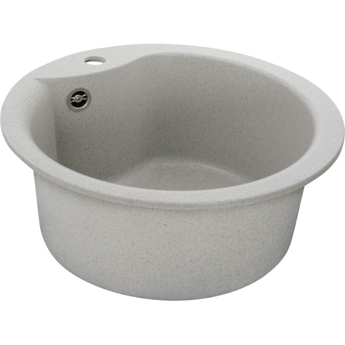Valeso Turas 480 topaz - built-in quartz kitchen sink; round, 48 cm diameter