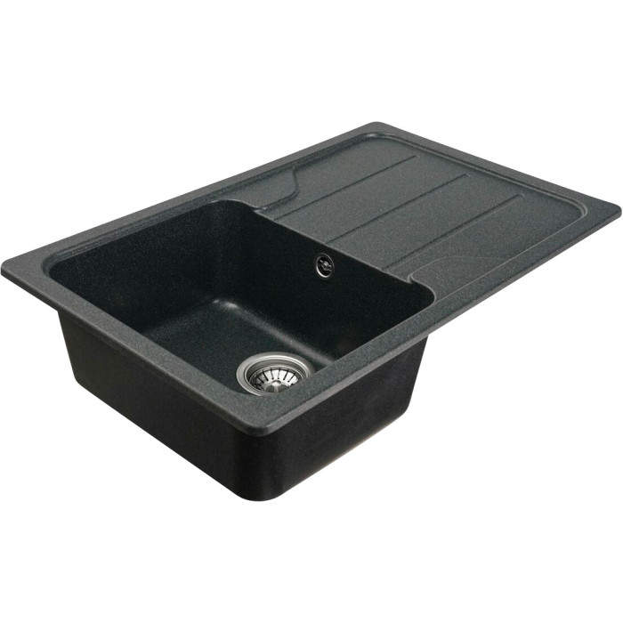 Valeso Verona 7850 anthracite - 78 cm rectangular kitchen sink made of artificial stone
