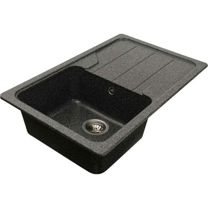 Valeso Verona7850 graphite - 78 cm wide built-in kitchen sink with platform