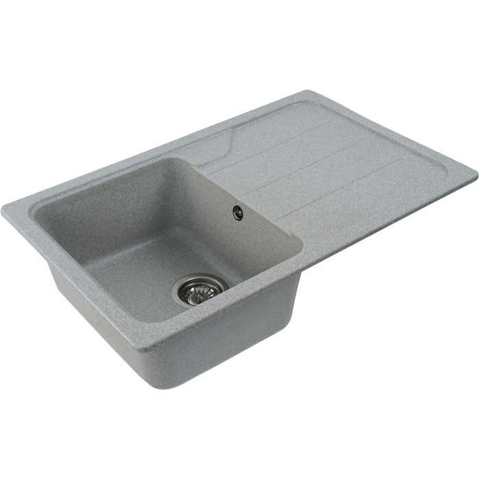 Valeso Verona 7850 grey — inset sink 78 cm wide with drainer and bowl