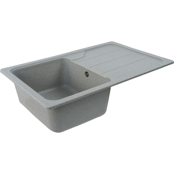 Valeso Verona 7850 grey — inset sink 78 cm wide with drainer and bowl