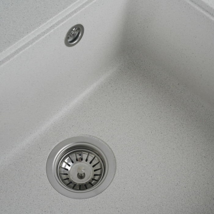 Valeso Vesta 5852 white with speckles - 58 cm wide inset kitchen sink
