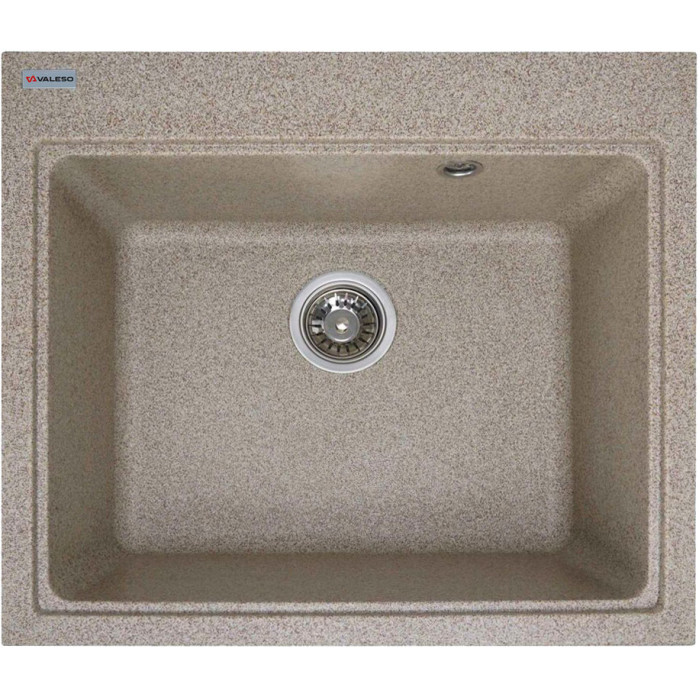 Valeso Vesta 5852 caramel - 58 cm inset sink for countertop installation