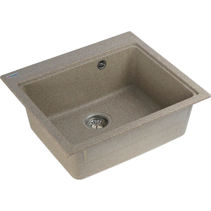 Valeso Vesta 5852 caramel - 58 cm inset sink for countertop installation