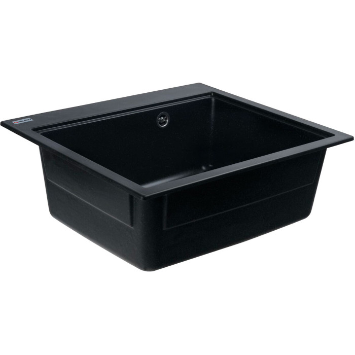 Valeso Vesta 5852 black metallic - 58 cm wide built-in countertop sink