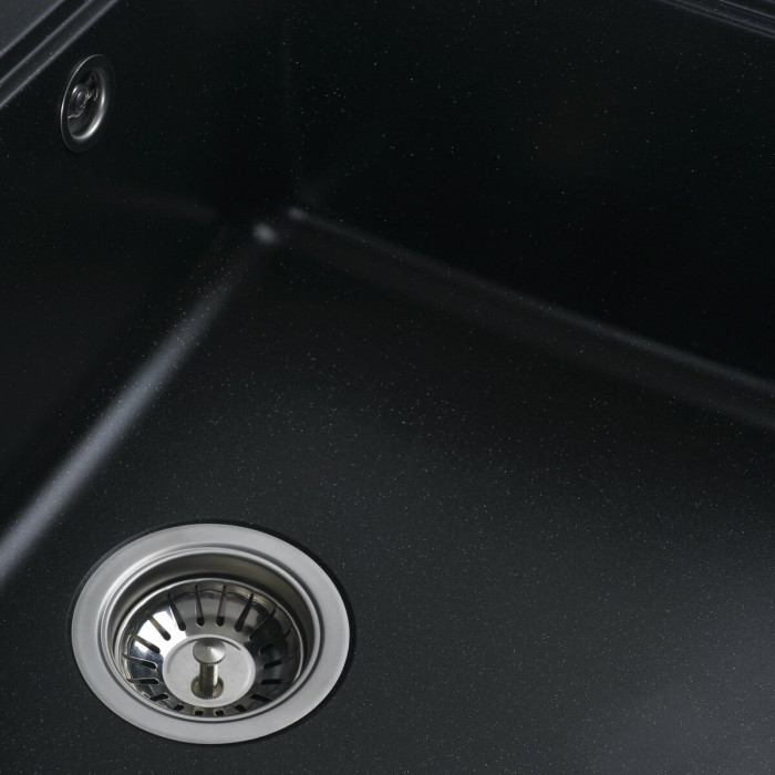 Valeso Vesta 5852 black metallic - 58 cm wide built-in countertop sink