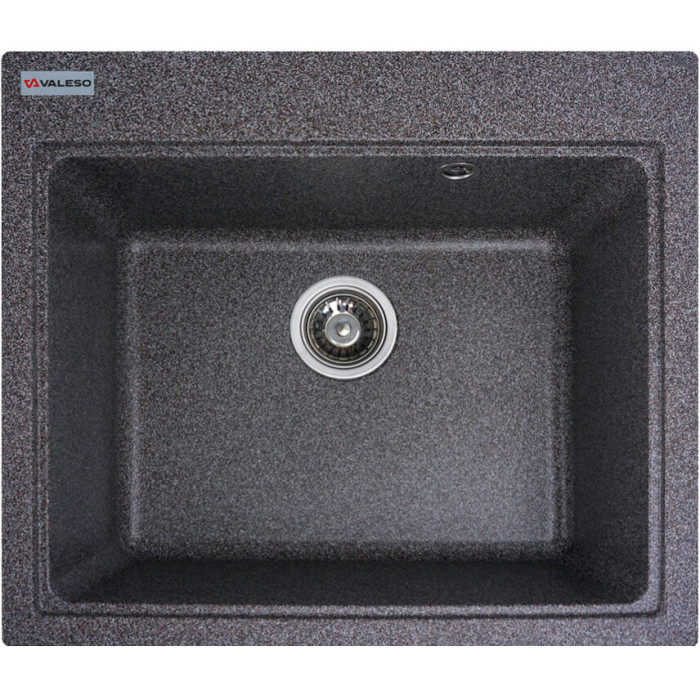 Valeso Vesta 5852 mix - bowl sink made of synthetic granite; size 58 x 52 cm