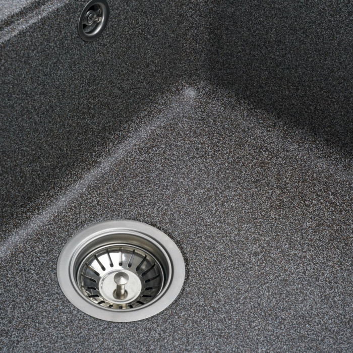 Valeso Vesta 5852 mix - bowl sink made of synthetic granite; size 58 x 52 cm