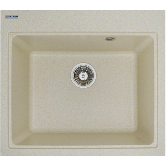 Valeso Vesta 5852 sand - 58/52 cm artificial granite kitchen sink
