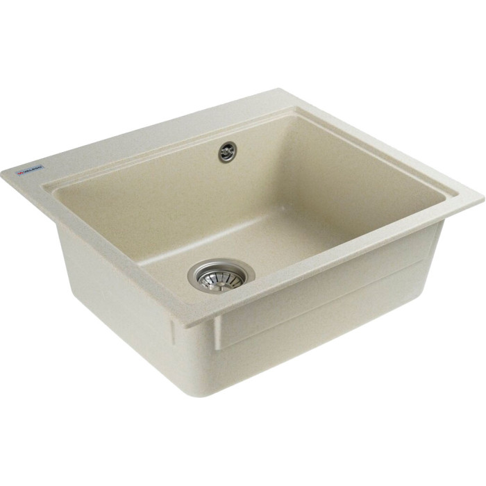 Valeso Vesta 5852 sand - 58/52 cm artificial granite kitchen sink