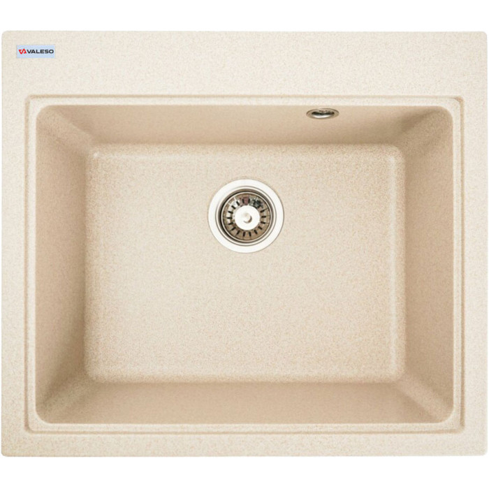 Valeso Vesta 5852 safari - composite kitchen sink for built-in countertop installation