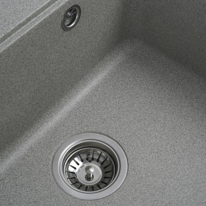 Valeso Vesta 5852 gray - 58 cm wide composite inset kitchen sink