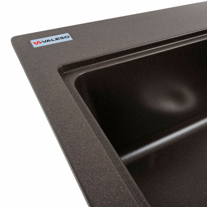 Valeso Vesta 5852 dark rock - 58 cm wide inset kitchen sink