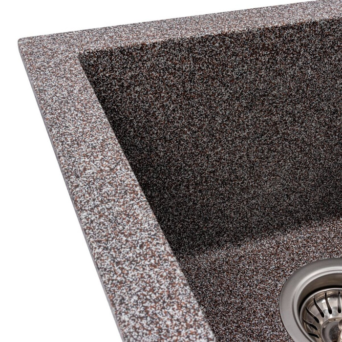 Valeso Viatrix 7950 mix — 79 cm double kitchen sink made of engineered stone