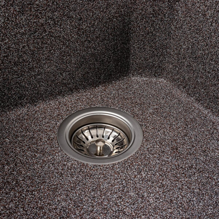 Valeso Viatrix 7950 mix — 79 cm double kitchen sink made of engineered stone