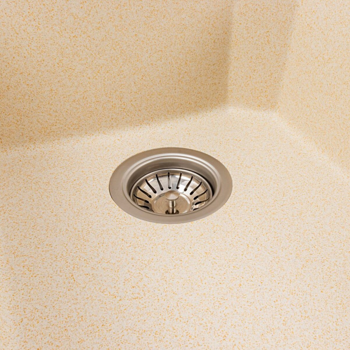 Valeso Viatrix 7950 sand — 79 cm granite double-bowl kitchen sink