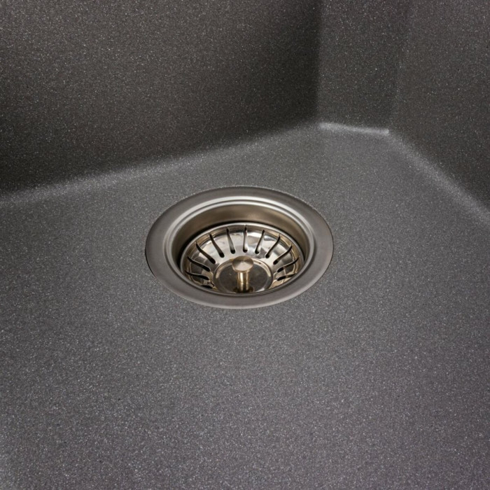 Valeso Viatrix 7950 gray monsoon - 79 cm double-bowl sink made of artificial stone