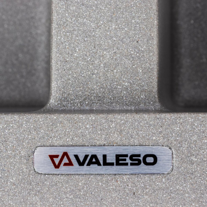 Valeso Viatrix 7950 gray monsoon - 79 cm double-bowl sink made of artificial stone