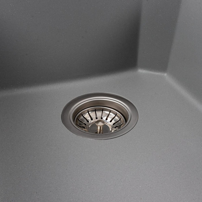 Valeso Viatrix 7950 grey metallic — 79 cm double-bowl granite kitchen sink