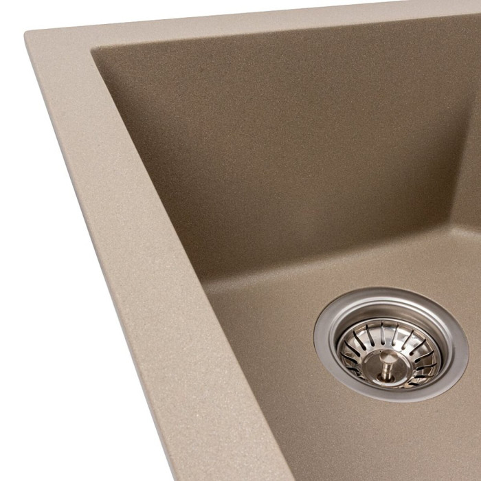 Valeso Viatrix 7950 Titanium — 79 cm double-bowl composite kitchen sink
